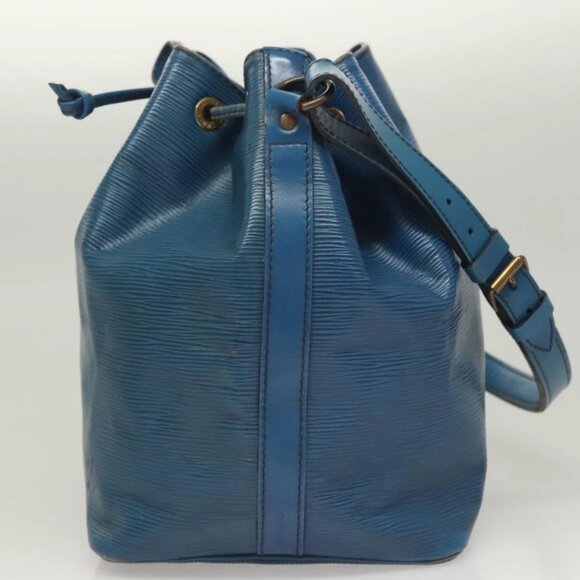 LOUIS VUITTON Epi Petit Noe Shoulder Bag Blue M44105 LV Auth 128576 - Picture 3 of 16